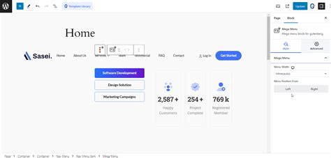 wordpress mega menu block|WordPress Mega Menu Block for Gutenberg .